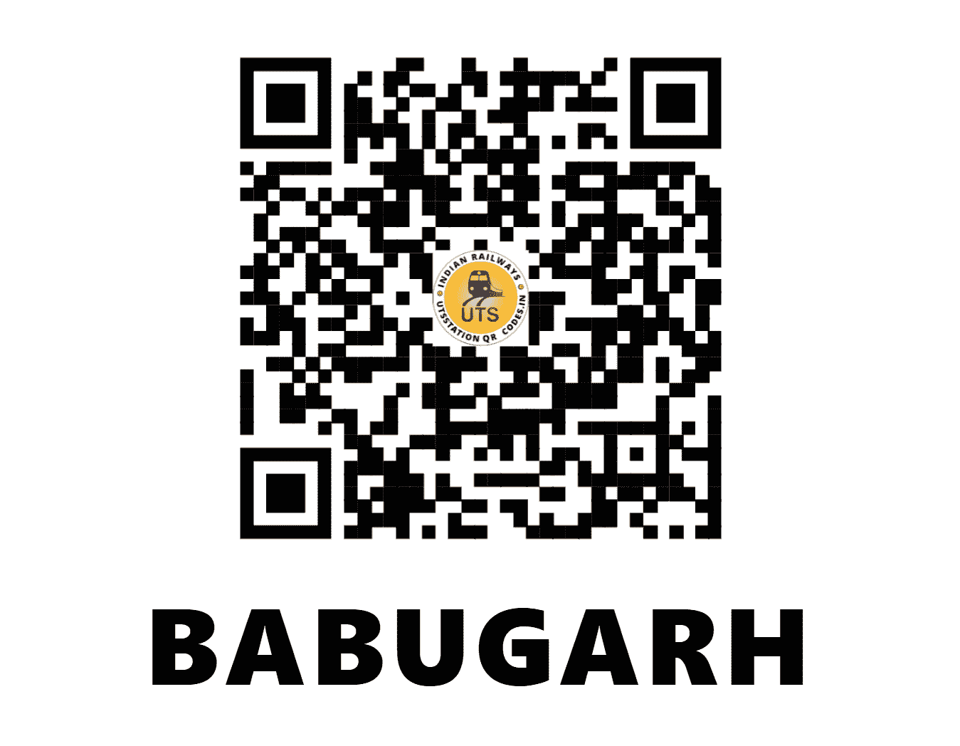 UTS QR Code for BABUGARH - BBO (NR - UTTAR PRADESH)